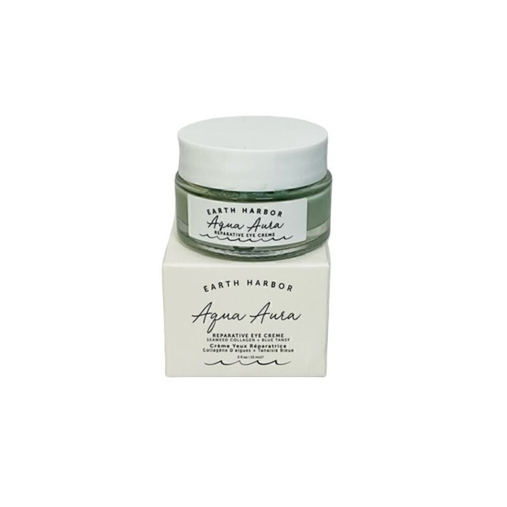 New Earth Harbor Aqua Aura Reparative Eye Cream Seaweed Collagen + Blue Tansy